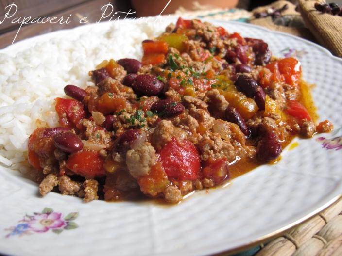 Chili con Carne e Riso Bianco